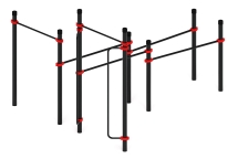 Воркаут ЛОВ 89 красный ВТ 101.16-01