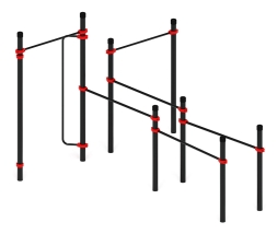 Воркаут ЛОВ 89 красный ВТ 101.16-01, фото 1 Воркаут ЛОВ 89 красный ВТ 101.16-01, фото 1