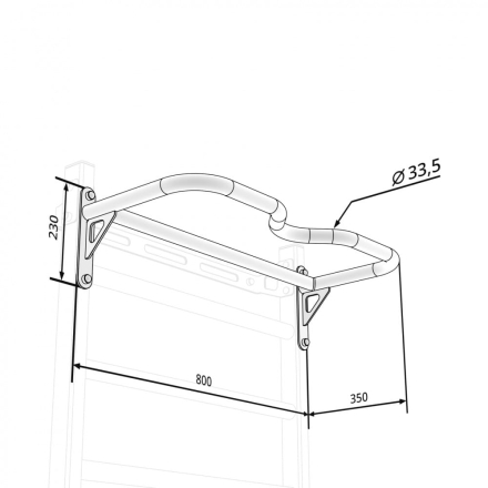 Турник Rock-s, белый, фото 4