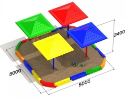 Песочница Арена-2 для детской площадки, фото 2