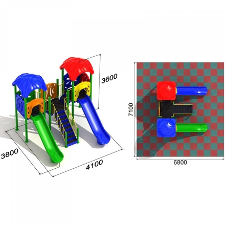 Детская площадка Водопад 1.1-2, фото 3
