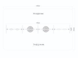 Качели Н24.043014 металлические для детской площадки, фото 2 Качели Н24.043014 металлические для детской площадки, фото 2