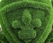 Топиари Вазон с гербом - газон Eco