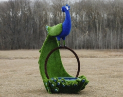 Топиари Павлин клумба-пруд - газон Premium, фото 3