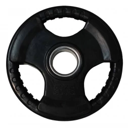 Диск обрезиненный ZSO черный 3 HANDLE  D-51,  5 кг, фото 1