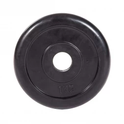 Диск обрезиненный ZSO черный Classic  D-26,  1 кг