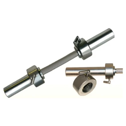 Гриф гантельный Barbell d 50 мм металлическая ручка/стопорный L530 мм, фото 1