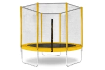 Батут с защитной сеткой &quot;Trampoline 8&quot; диаметр 2,4 м жёлтый