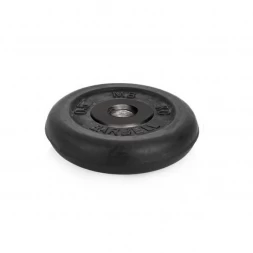 Диск обрезиненный Barbell d 31 мм чёрный 0,5 кг