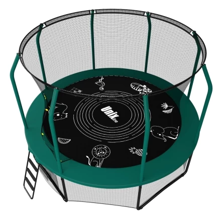 Батут Unix line Supreme Game 14 ft (green) с защитной сеткой, фото 2