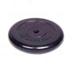 Диск обрезиненный Barbell Atlet d 26 мм чёрный 2,5 кг