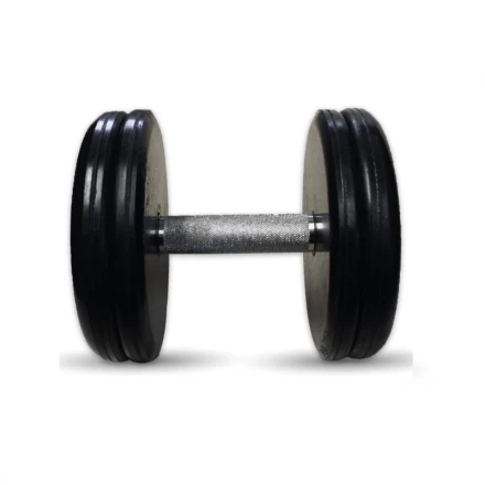 Гантель Barbell 17 кг классик с вращающейся ручкой хром, фото 1