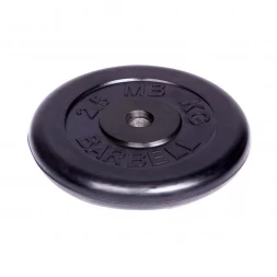 Диск обрезиненный Barbell d 31 мм чёрный 2,5 кг