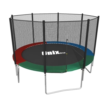 Батут Unix line Simple 8 ft Color (outside) с защитной сеткой, фото 1