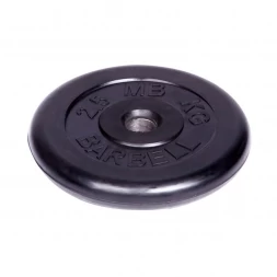 Диск обрезиненный Barbell d 51 мм чёрный 2,5 кг