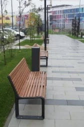 Скамейка чугунная Краков 1,2 м, фото 3