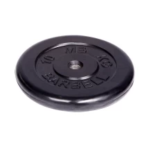 Диск обрезиненный Barbell d 31 мм чёрный 10 кг