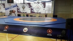 Ковёр борцовский 12х12х0,04 м, эквивалентно пл.140 кг/м3 (НПЭ, трёхцветный) СТП-91, фото 4