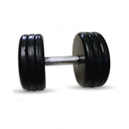 Гантель Barbell 45 кг классик с вращающейся ручкой хром