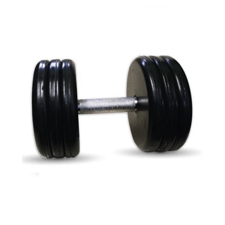 Гантель Barbell 45 кг классик с вращающейся ручкой хром, фото 1