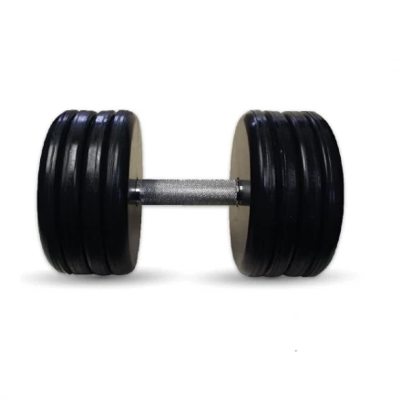 Гантель Barbell 47 кг классик с вращающейся ручкой хром, фото 1