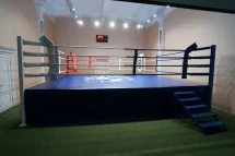 Ринг боксёрский на помосте Atlet 6х6 м, высота 1 м, две лестницы, боевая зона 5х5 м IMP-A442