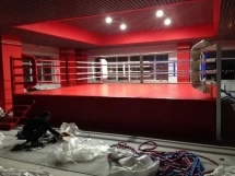 Ринг боксёрский на помосте Atlet 6х6 м, высота 1 м, две лестницы, боевая зона 5х5 м IMP-A442