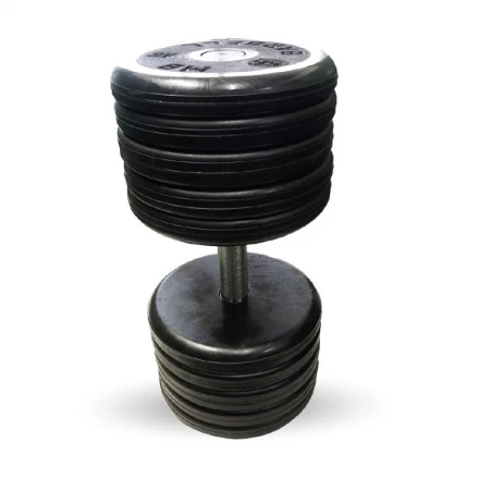 Гантель Barbell 53 кг классик с вращающейся ручкой хром, фото 1