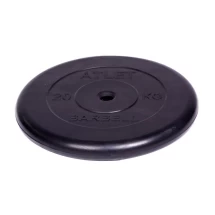 Диск обрезиненный Barbell Atlet d 26 мм чёрный 20 кг