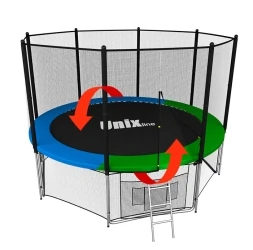 Батут UNIX line 10 ft Classic (outside) диаметр 305 см с защитной сеткой, фото 1