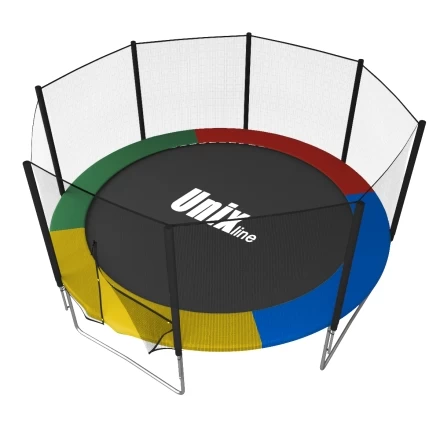 Батут Unix line Simple 12 ft Color (outside) с защитной сеткой, фото 2