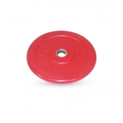 Диск обрезиненный Barbell d 31 мм цветной 25 кг