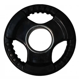 Диск обрезиненный ZSO черный 3 HANDLE  D-51,  1,25 кг, фото 1
