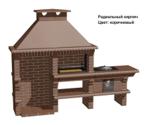 Печь Аристократ 824 Радиальный кирпич красный