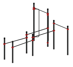 Воркаут ЛОВ 108 красный ВТ 102.16-01, фото 1 Воркаут ЛОВ 108 красный ВТ 102.16-01, фото 1
