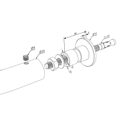 Перекладина шведской стенки и рукохода FLY 400, черная, фото 5 Перекладина шведской стенки и рукохода FLY 400, черная, фото 5