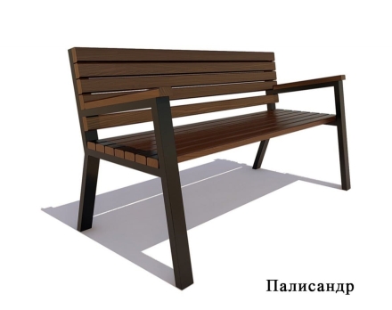 Садово-парковая скамейка «Гамбург», Ангарская сосна 2,0 м, фото 5