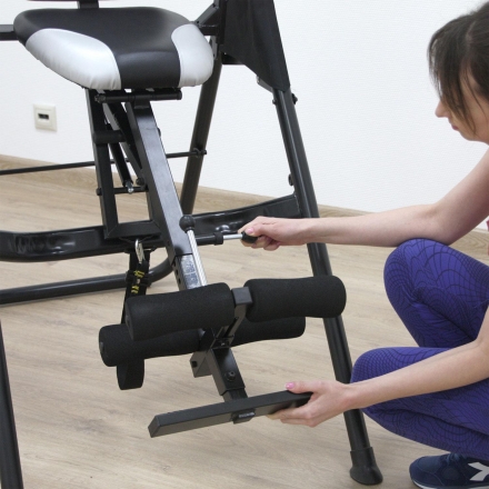 Инверсионный стол с сиденьем DFC SJ7200A складной, фото 13