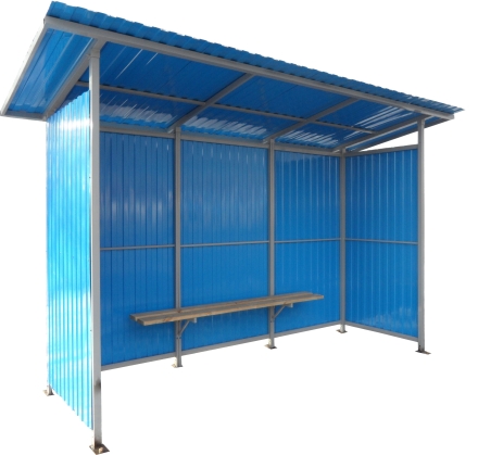 Остановочный павильон &quot;Стандарт&quot;, 3500х1700х2500 мм, фото 1