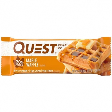 Протеиновые батончики Quest Bar Maple Waffle (Вафли с кленовым сиропом), 12 шт, фото 2