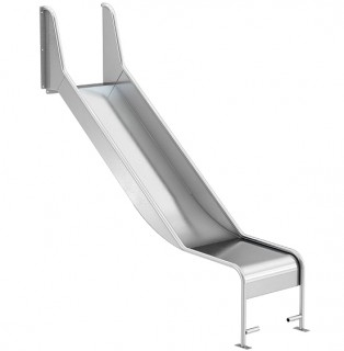 Горка открытая из нержавеющей стали с высотой спуска 900 мм, цвет нержавеющая сталь – ГПО900НТ, фото 1