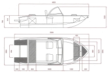 Алюминиевая лодка ALUTON 490 DC