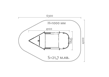 Песочница Катерок 05006.21 для детской площадки, фото 2