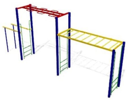 Спортивный комплекс СГК-3 СКС 078 для уличной площадки, фото 1