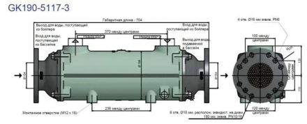 Теплообменник Bowman 556 кВт купроникель, фото 2