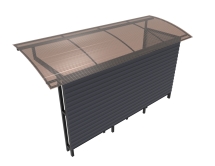 Автобусный павильон "Стандарт-П2" Автобусный павильон "Стандарт-П2"