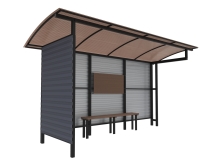 Автобусный павильон "Стандарт-П2" Автобусный павильон "Стандарт-П2"