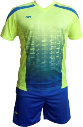 Форма футбол 1602 CLIFF салатово-синяя XL, фото 1