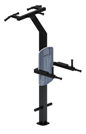 Турник три хвата+брусья (серый) - Уличный тренажер - СТ 012-13, фото 1