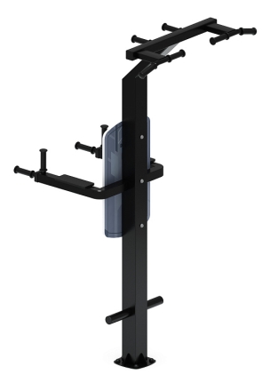 Турник три хвата+брусья (серый) - Уличный тренажер - СТ 012-13, фото 2